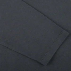 Tela Genova T-Shirts | Asphalt Grey Cotton Ls T-Shirt