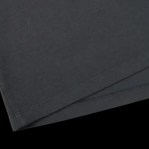 Tela Genova T-Shirts | Asphalt Grey Cotton Ls T-Shirt