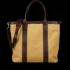 Frank Clegg Tote Bags | Beige Cotton Canvas Tall Tote