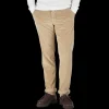 Incotex Trousers | Beige Cotton Corduroy Slacks Chinos