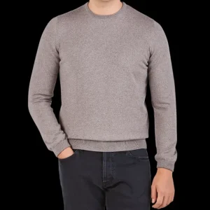 Gran Sasso Knitwear | Beige Extra Fine Merino Crew Neck