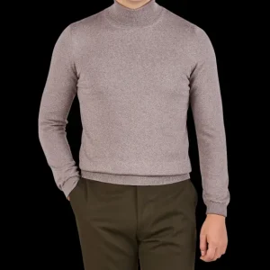 Gran Sasso Knitwear | Beige Extra Fine Merino Roll Neck