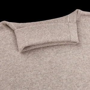 Gran Sasso Knitwear | Beige Extra Fine Merino Roll Neck