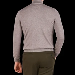 Gran Sasso Knitwear | Beige Extra Fine Merino Roll Neck