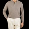 Gran Sasso Sweaters | Beige Extra Fine Merino Wool Polo Shirt