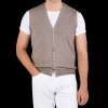 Gran Sasso Knitwear | Beige Extra Fine Merino Wool Vest