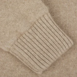 Gran Sasso Knitwear | Beige Faux Fur Lined Cashmere Blouson