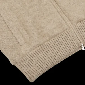 Gran Sasso Knitwear | Beige Faux Fur Lined Cashmere Blouson