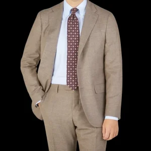 Boglioli Suits | Beige Grey Wool Flannel K Suit