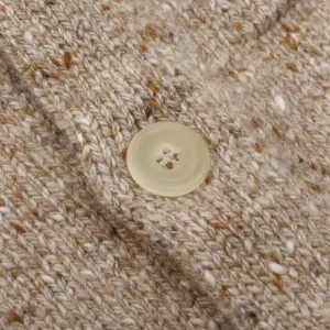 Inis Meain Knitwear | Beige Melange Wool Cashmere Carpenter Jacket