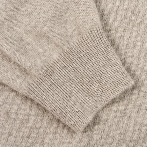 Gran Sasso Sweaters | Beige Wool Cashmere 1/4 Zip Sweater