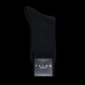 Falke Socks | Black Airport Wool Cotton Socks