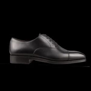 Carmina Oxfords | Black Calf Rain Captoe Rain Oxford Shoes