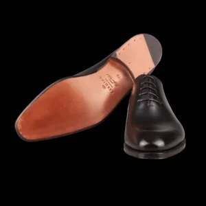 Carmina Oxfords | Black Calf Rain Wholecut Rain Oxford Shoes