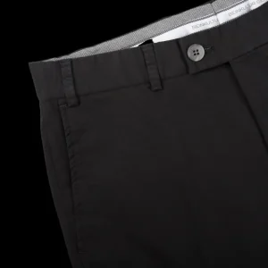 Hiltl Trousers | Black Cotton Stretch Regular Fit Chinos