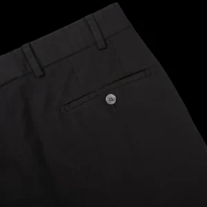 Hiltl Trousers | Black Cotton Stretch Regular Fit Chinos