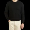 Gran Sasso Knitwear | Black Extra Fine Merino Crew Neck