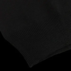 Gran Sasso Knitwear | Black Extra Fine Merino Crew Neck