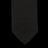 Amanda Christensen Ties | Black Grenadine Grossa Lined Silk Tie