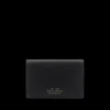 Smythson Wallets | Black Panama Leather Folded Card Case