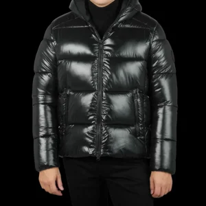 Save The Duck Outerwear | Black Quilted Edgard Nylon Jacket