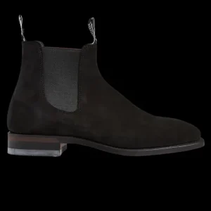 R.M. Williams Chelsea Boots | Black Suede Leather Blaxland G Boots