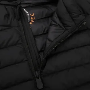 Save The Duck Outerwear | Black Technical Down Leonard Nylon Gilet