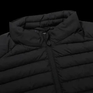 Save The Duck Outerwear | Black Technical Down Leonard Nylon Gilet