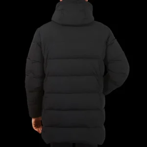 Moorer Coats & Jackets | Black Technical Nylon Down Padded Parka