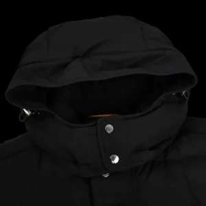 Moorer Coats & Jackets | Black Technical Nylon Down Padded Parka