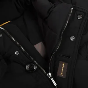 Moorer Coats & Jackets | Black Technical Nylon Down Padded Parka