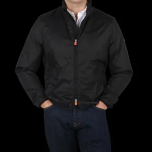 Save The Duck Coats & Jackets | Black Technical Nylon Helder Wind Jacket