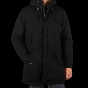 Aspesi Coats & Jackets | Black Technical Nylon Hood Parka