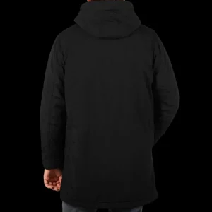 Aspesi Coats & Jackets | Black Technical Nylon Hood Parka