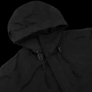 Aspesi Outerwear | Black Technical Nylon Hood Parka