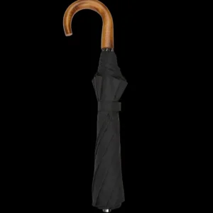 Fox Umbrellas Umbrellas | Black Telescopic Maple Handle Umbrella