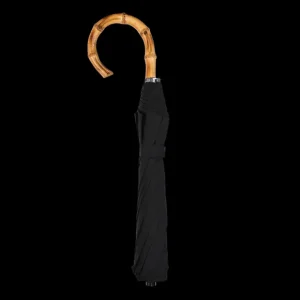 Fox Umbrellas Umbrellas | Black Telescopic Whangee Handle Umbrella