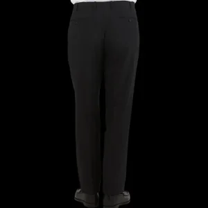 Canali Trousers | Black Tropical Wool Single Pleat Trousers