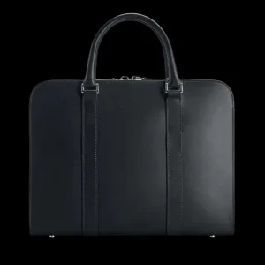 Carl Friedrik Briefcases | Black Vachetta Leather Pailissy Briefcase