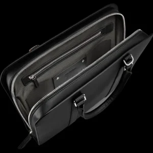 Carl Friedrik Briefcases | Black Vachetta Leather Pailissy Briefcase