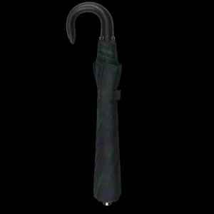Fox Umbrellas Umbrellas | Black Watch Telescopic Leather Handle Umbrella