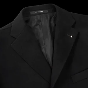 Tagliatore Coats & Jackets | Black Wool Cashmere Tailored Coat