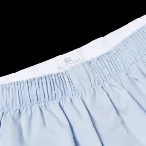 Sunspel Underwear | Blue Cotton Boxer Shorts
