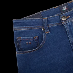 Tramarossa Jeans | Blue Cotton Super Stretch Michelangelo Jeans