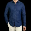 Stenströms Shirts | Blue Denim Cutaway Fitted Body Shirt