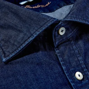 Stenströms Shirts | Blue Denim Cutaway Fitted Body Shirt