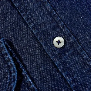 Stenströms Shirts | Blue Denim Cutaway Slimline Shirt