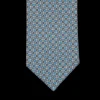 Silvio Fiorello Ties | Blue Geometrical Print 36Oz Silk Twill Tie