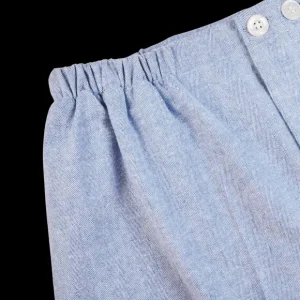 Derek Rose Loungewear | Blue Herringbone Cotton Classic Fit Pyjamas
