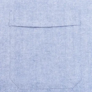Derek Rose Loungewear | Blue Herringbone Cotton Classic Fit Pyjamas